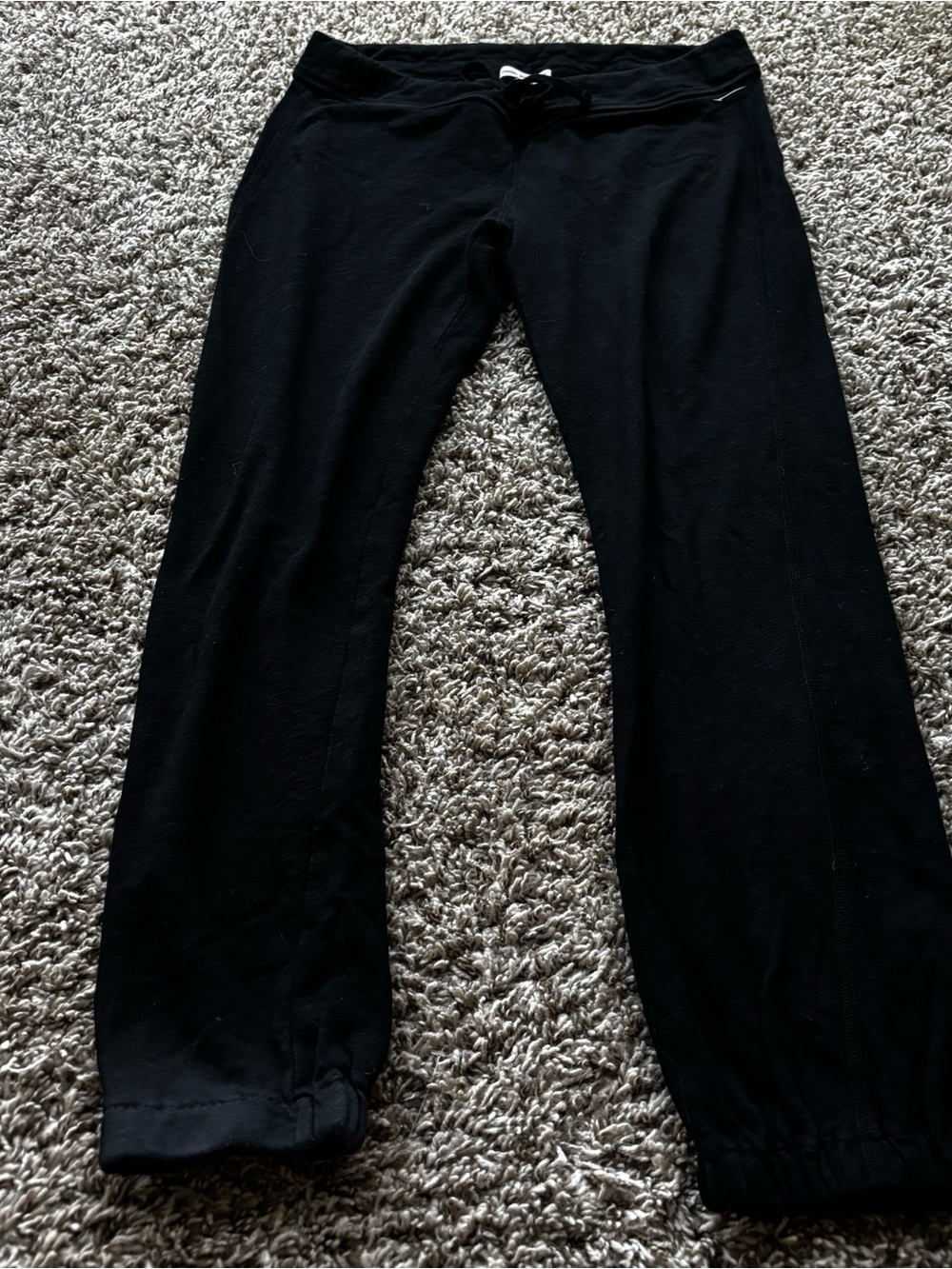 James Perse Black Drawstring Jogger Pants 1 S  M cotton